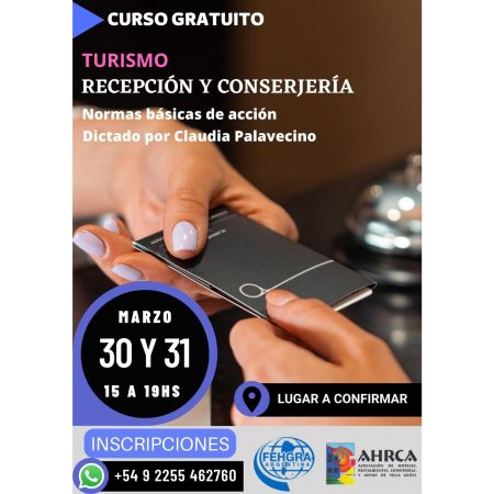 Curso gratuito "Turismo: Recepci&oacute;n y Conserjer&iacute;a"