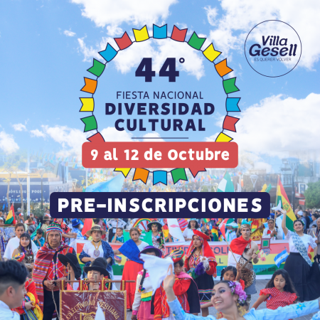 Abrieron las Preinscripciones a la 44° Fiesta Nacional de la Diversidad Cultural
